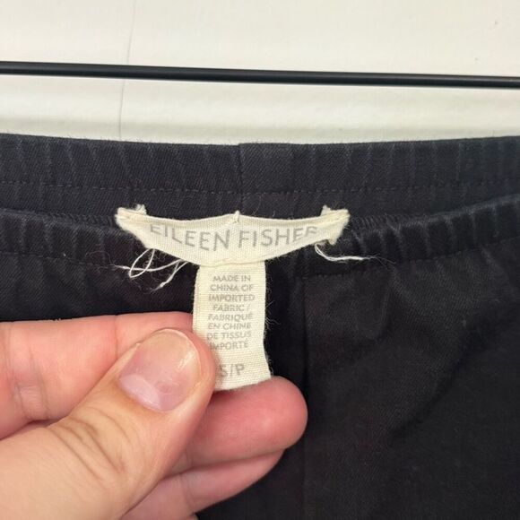 Eileen Fisher Black Cropped Pants Small - Picture 2 of 4